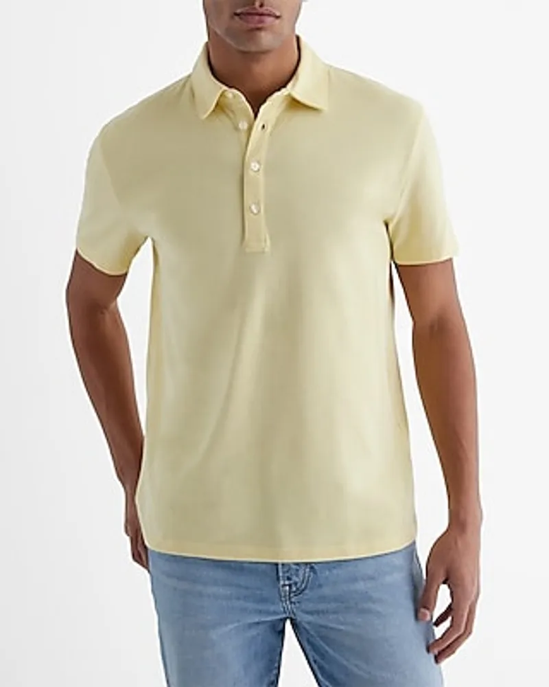 Long Placket Perfect Pima Cotton Polo Default Men's XS