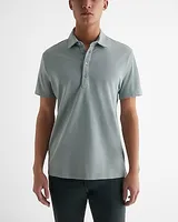 Long Placket Perfect Pima Cotton Polo Men