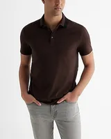 Tipped Perfect Pima Cotton Polo Brown Men's L