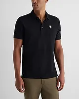 Embroidered Floral Luxe Pique Polo