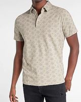 Geo Print Moisture-Wicking Performance Polo Neutral Men's XL