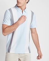 Striped Luxe Pique Polo