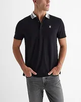 Tipped X-Logo Luxe Pique Polo Men's