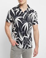 Palm Print Jersey Polo