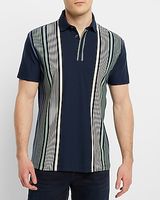 Striped Luxe Pique Polo