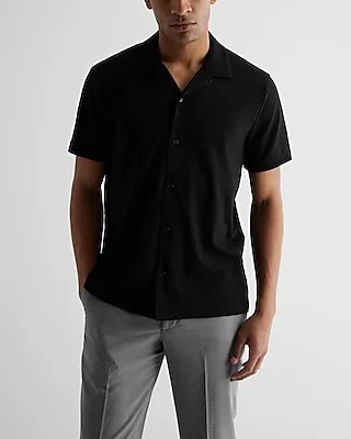 Solid Luxe Pique Button Down Polo Men's Tall