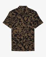 Abstract Cotton-Blend Polo