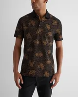 Dot Floral Luxe Pique Polo Men's