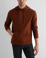 Relaxed Mini Geo Textured Hoodie Brown Men's