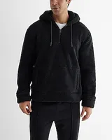 Sherpa Quarter Zip Hoodie Men's S