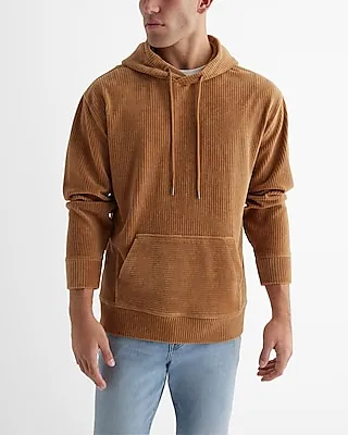 Corduroy Hoodie Neutral Men's M Tall