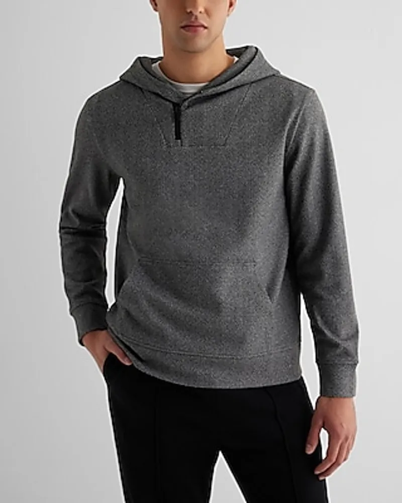 Herringbone Zip Hoodie Black Men's S