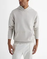 Big & Tall Cotton Terry Fleece Hoodie White Men's XXL