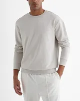 Cotton Terry Fleece Crew Neck Sweatshirt