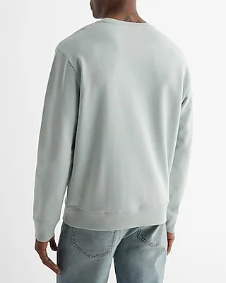 Cotton Terry Fleece Crew Neck Sweatshirt Men's