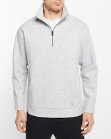 Fleece Quarter Zip Sweatshirt Gray Men