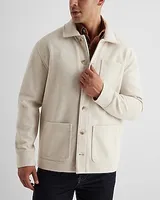 Relaxed Chore Shirt Jacket Brown Men's