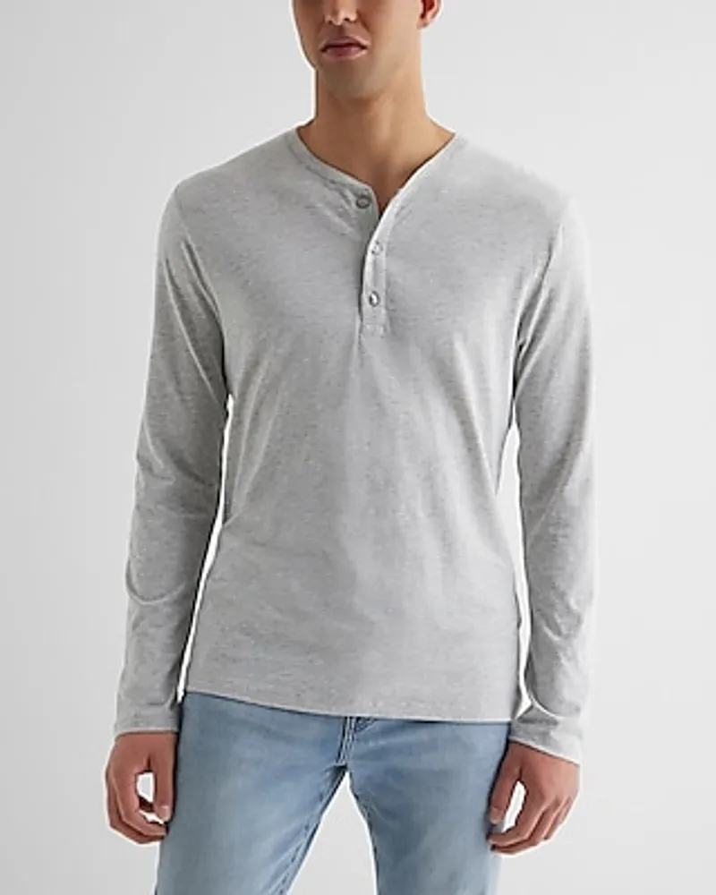 Perfect Pima Cotton Long Sleeve Henley Men