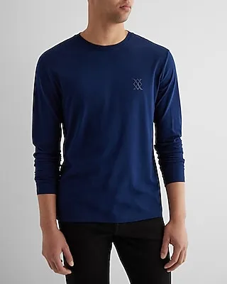 X Logo Graphic Perfect Pima Cotton Long Sleeve T-Shirt Men's Tall