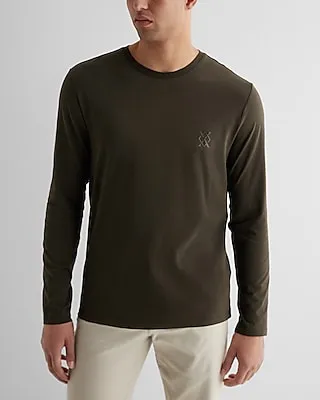 X Logo Graphic Perfect Pima Cotton Long Sleeve T-Shirt Men's Tall