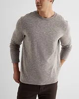 Marled Long Sleeve T-Shirt Brown Men's S