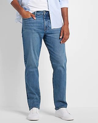 Relaxed Medium Wash Hyper Stretch Jeans