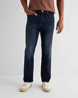 Relaxed Dark Wash Hyper Stretch Jeans, Men's Size:W28 L30