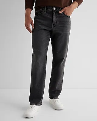 Big & Tall Relaxed Black Wash Hyper Stretch Jeans, Men's Size:W40 L30