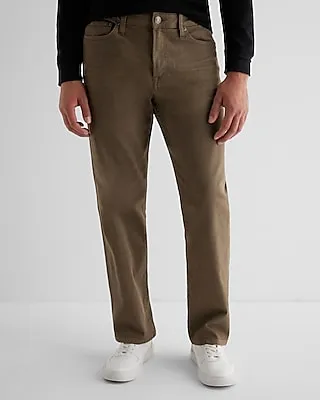 Relaxed Brown Hyper Stretch Jeans, Men's Size:W36 L32