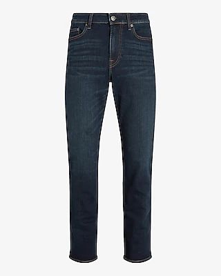 Big & Tall Straight Fit Dark Wash Temp Control Hyper Stretch Jeans, Men's Size:W38 L32