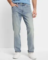 Big & Tall Straight Light Wash Stretch Jeans, Men's Size:W38 L30