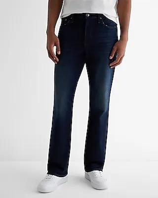 Bootcut Dark Wash Hyper Stretch Jeans, Men's Size:W33 L32