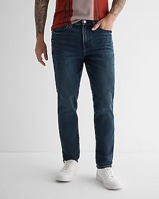 Big & Tall Athletic Slim Dark Wash Stretch Jeans