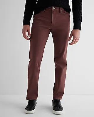 Slim Straight Brown Hyper Stretch Jeans