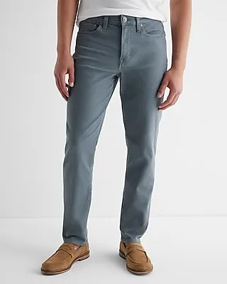 Athletic Slim Slate Blue Hyper Stretch Jeans, Men's Size:W30 L32