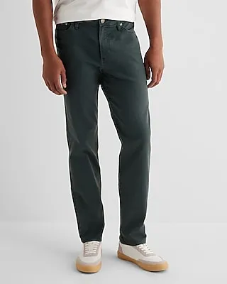 Big & Tall Slim Straight Forest Green Hyper Stretch Jeans, Men's Size:W38 L32