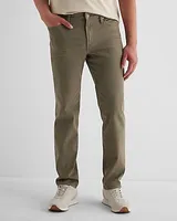 Slim Straight Olive Hyper Stretch Jeans, Men's Size:W28 L32