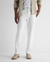 Athletic Slim White Hyper Stretch Utility Jeans