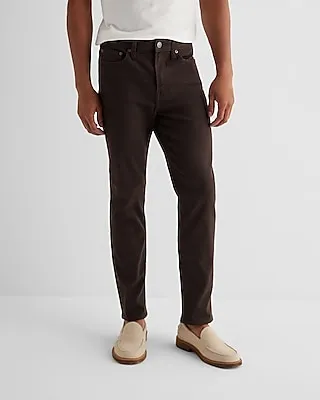 Athletic Slim Dark Brown Hyper Stretch Jeans