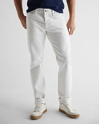 Slim Straight White Selvedge Jeans