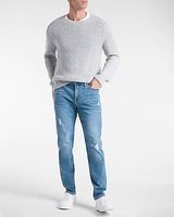 Slim Ripped Light Wash Ultra Hyper Stretch Jeans