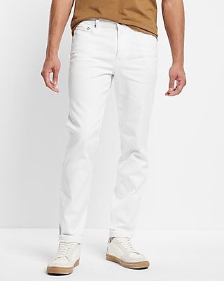 Slim White Hyper Stretch Jeans