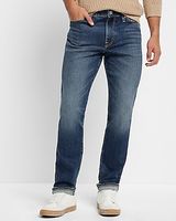 Slim Dark Wash Stretch Jeans, Men's Size:W28 L32