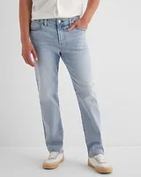 Slim Straight Light Wash Hyper Stretch Jeans