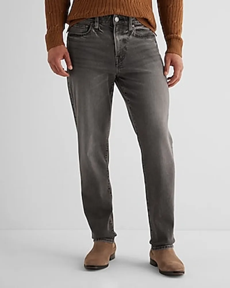 Express Big & Tall Athletic Slim Gray Wash Hyper Stretch Jeans, Men's  Size:W38 L32