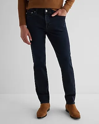 Slim Dark Wash Stretch Jeans, Men's Size:W36 L30