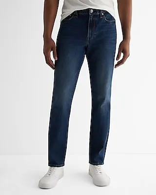 Big & Tall Slim Medium Wash Hyper Stretch Jeans, Men's Size:W38 L32