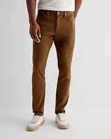 Big & Tall Skinny Brown Hyper Stretch Jeans, Men's Size:W40 L34