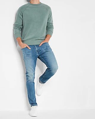 Skinny Medium Modern Vintage Wash Hyper Stretch Jeans, Men's Size:W29 L32