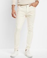 Super Skinny Cream Hyper Stretch Jeans